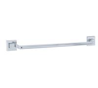 Wenko 22684100 portasciugamani "quadro con Vacuum Loc, Acciaio Inossidabile, Argento, 60.5 x 7 x 6 cm