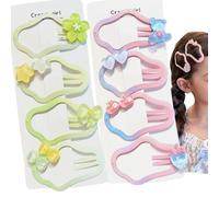 Wenlly 8 fermagli per capelli sfumati di colore, fermagli per capelli a forma di nuvola, forcine per capelli in frantumi, accessori per capelli, blu e giallo