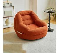 WENMEE Divano Letto Pieghevole, Poltrona Reclinabile per Una Persona, per Camera da Letto, Dormitorio, Soggiorno(Orange)