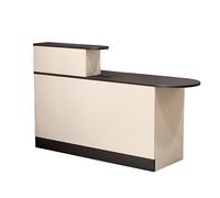 WENMEE Piccolo banco reception con cassettiera e armadietto for ufficio, salone, hall e negozio al dettaglio - Piccolo banco reception for grandi spazi(Grey - left,100cm)
