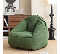 WENMEE Poltrona A Sacco, Poltrona A Sacco in Ciniglia, Seduta Singola, Poltrona Pigra, Divano per Camera da Letto E Soggiorno(Groen)