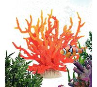 Wenmin Corallo sintetico | Ornamenti barriera corallina artificiale - Scultura Corallo 6,7x2,6x5,5 pollici per casa spiaggia, ornamento corallo finto per acquari, acquari