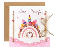 WenmthG Regalo di denaro, battesimo, biglietto con busta, regalo per battesimo per ragazze, ragazzi, figlioccio, battesimo, battesimo, battesimo, nascita, comunione, cresima