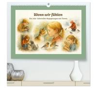 Wenn wir fühlen (hochwertiger Premium Wandkalender 2026 DIN A2 quer), Kunstdruck in Hochglanz: Ein Jahr liebevoller Begegnungen mit Tieren