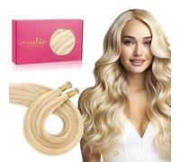 Wennalife I Tip, extension di capelli umani naturali, 50 g, 50 s, 50 cm, biondo sporco, biondo pallido, per posa professionale