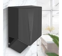 WENNEWU Asciugamani Elettrico Automatico A Induzione, Asciugamani Elettrico Commerciale Ad Alta velocità, Asciugatura Rapida, Doppia Uscita Aria, per Ufficio Ristorante Centro Commerciale,Nero