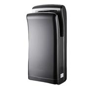 WENNEWU Asciugamani Verticali Commerciali, Asciugamani da Parete da 1800 W, ABS Ad Alto Impatto, Motore Ad Aria Compressa Ad Alta velocità, per Uso in Bagno,Nero,Carbon Brush