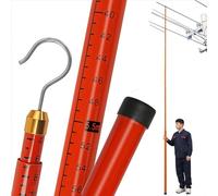 WENNEWU Asta di Misura Isolata, Asta di Misura in Alta Tensione ad Altezza Regolabile con Borsa da Trasporto, Palo Misurazione Altezza Telescopico, per Misurazione Altezza Fili,Classic Model,10m