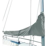 WENNEWU Copertura Impermeabile per Randa E Boma, Telo per Barca 600d, Copertura per Vela Ombreggiante,Grigio,11~12ft
