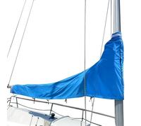 WENNEWU Copertura Impermeabile per Randa E Boma, Telo per Barca 600d, Copertura per Vela Ombreggiante,Blu,11~12ft