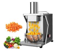 WENNEWU Dicer Commerciale di Elicottero Vegetale, Dicer Vegetale Elettrico, Taglierina Patate A Cipolla Automatica, Macchina Taglio Frutta, Robot Cucina, per Carote, Cetriolo,150rpm,12mm
