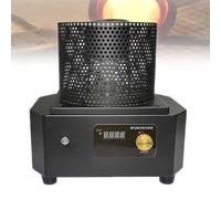 WENNEWU Forno Portatile per Fusione Dell'Oro, Macchina per Fusione Commerciale A Media Frequenza, Forno Riscaldamento A Induzione Ad Alta Temperatura 1600 °C, per Oro Argento Alluminio,Nero,1KG