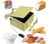WENNEWU Lievitatore di Pane, Scatola per La Lievitazione Dell'Impasto, Versatile Lievitatore di Pasta, con Controllo Preciso Temperatura, per Fare Pane, Yogurt, Natto, Sapone Fatto A Mano