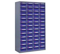 WENNEWU Organizzatore per Dadi E Bulloni, Armadio per Parti in Acciaio Laminato A Freddo con Etichette, Armadio per Attrezzi Ferramenta, per Organizzazione degli Utensili,A,52 Drawers Without Door