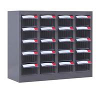 WENNEWU Organizzatori per Dadi E Bulloni con Etichette Adesive Armadietto Porta Bulloni in Lega Acciaio Armadietto per Componenti per Ferramenta E Forniture per Ufficio,B,20 Drawers Without Door