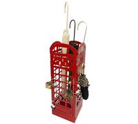 WENNEWU Portaombrelli retrò A Forma di Cabina Telefonica Rossa, Portaombrelli Elegante E Pratico, Portaombrelli da Interno, per Ingresso E Soggiorno