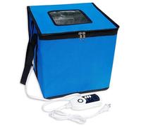 WENNEWU Scatola per Lievitazione Lievito Madre Fatta in Casa Lievitatore per Pane Pieghevole in Tessuto con Cerniera per Fermentazione Impasto Yogurt con Regolatore Temperatura E Timer,Blue a,43cm