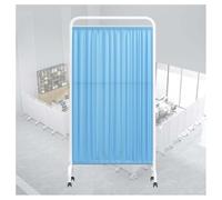 WENNEWU Schermo Divisorio per La Privacy in Ambito Medico, Divisorio Autoportante su Ruote, Pannelli Divisori Temporanei, per Ufficio/Stanza/Ristorante/Centri Bellezza/Ospedale,Blu,5 Panel