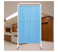 WENNEWU Schermo Divisorio per Privacy Medica Divisorio per Ambienti 90X180cm con Ruote Pannello Indipendente per Ambienti Recinzione Temporanea per Ospedale Aule Grandi Dimensioni,Blu,5 Panel