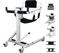 WENNEWU Sollevatore per Pazienti con Sedia da Trasferimento, Sollevatore Portatile per Disabili per Auto, Sollevatore per Sedia A Rotelle, con Altezza Regolabile, per Anziani E Disabili