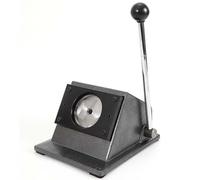 WENNEWU Taglierina per Bottoni, Fustellatrice per Grafica, Taglierina Circolare Manuale, per La Produzione di Badge Personalizzati, Medaglie E Altri Cartelli Rotondi,Nero,32mm