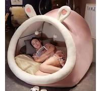 WENNEWU Tenda Sensoriale per Bambini E Adulti, Stanza Sensoriale Portatile per Autistici, Tende da Gioco, Allevia L'Ansia, Tana Gigante Oscurante E Rilassante, Fortino della Calma,Rosa