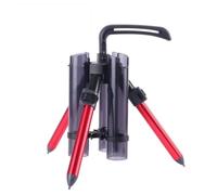 Wenoup Supporto Tripode Portatile Porta Canne da Pesca Regolabile in Lega di Alluminio con Gambe Estendibili E Trasporto Facile Pieghevole Adatto per , Rosso , style to 1