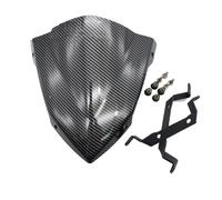 Wenqu Deflettore Parabrezza Anteriore per Modifica Moto Parabrezza per MT07 per FZ07 per MT07 per FZ07 2018 2019 2020 Parabrezza Moto(Gray)
