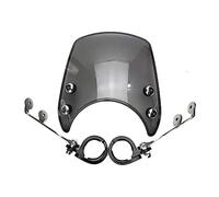 Wenqu Parabrezza Deflettore Sportivo Regolabile per Moto per XL883 per XL1200 dal 2004 in Poi Parabrezza Moto(Color 020)