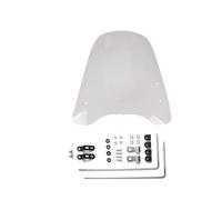 Wenqu Parabrezza per Moto Regolabile con Flusso d'Aria Universale per DL650 per GN250 per GN125 GS 500 per SV650 per Bandit 1200 650 600 400 Parabrezza Moto(A 28X41X40.8CM)