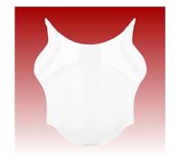 Wenqu Parabrezza Universale per Moto Faro Rotondo Parabrezza per Moto da Strada per CB400 per CB600 per CB750 per CB900 per CB919 Parabrezza Moto(White)