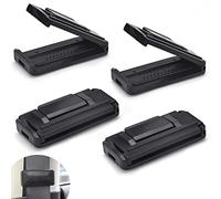 WENRERO 4 Pezzi Regolazione della Cintura di Sicurezza dell'Auto Clip Regolatore della Cintura di Sicurezza Fibbia Regolabile per Auto Clip Cinture Sicurezza 53MM per Adulti Bambini, Nero