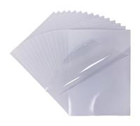 wenrescry 30 fogli di pellicola adesiva trasparente, formato A4, da stampare, autoadesiva, ad asciugatura rapida, ad alta trasparenza, 210 x 297 mm, per fai da te e ufficio