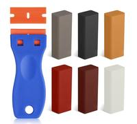 Wenrescry Kit Riparazione Cera Dura per Legno - 6 Colori Comuni per Laminato, Parquet, PVC, Piastrelle, Mobili - Bastoncini 6g con Spatola e Lama - Fai-da-Te per Graffi, Fori, Danni
