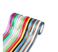 Wenrescry Set di Nastri di Raso, 18 Colori 1cm x 20m Nastro in Tessuto per Fai da Te Arte e Artigianato, Confezioni Regalo, Palloncini, Fiocchi, Decorazione di Cerimonia Nuziale