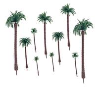 Wenrou 10 Pezzi Miniature Palma, Modello Decorazione Albero di Cocco, Modello Paesaggio Alberi, Alberi Cocco Decorazione, Per Modellini di Treni Ferroviari Architettura Diorama Scenario Fai Da Te