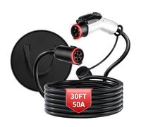 WenStorm - Cavo di prolunga J1772 EV da 50 A, 30 piedi, cavo di prolunga per caricabatterie EV livello 2, cavo di prolunga resistente da 240 V EV per ricarica rapida (30 piedi)