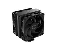 Cooler Master Hyper 212 Black X Duo - 2 ventole SickleFlow 120 Edge, finitura in alluminio, 4 tubi di calore a contatto diretto compatto, LGA 1200/1700 e AM4/AM5, colore: Nero