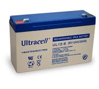 Ultracell Batteria Ricaricabile 6V 12Ah, Ultracell UL12-6(Faston 187 - 4.8 mm)