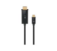 goobay Cavo USB C a HDMI 2.0 - Connettori placcati in oro, risoluzioni Ultra HD fino a 4 K @ 60 Hz, adattatore USB-C a HDMI per laptop, PS5, Xbox, Apple TV 4K, accessori TV - 1 m - 75696