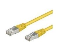 wentronic CAT 5e Kabel med folie og kobberfletning (FTP) 10m Netværkskabel Gul
