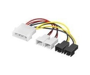 Wentronic goobay - alimentatore per ventola - alimentatore interno 5 V 3 pin alimentatore interno 12 V 3 pin (M) per alimentato NEW