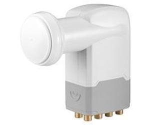 Wentronic Goobay Universal Octo LNB bianco-grigio - LNB digitale SAT (DVB-S2) per 8 partecipanti (ricezione 4K/HDTV/3D) (67273) NEW