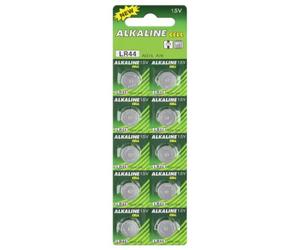 Wentronic Pila alcalina a bottone (Mangan L44/AG13/L1154/357/A 76) 10 pezzi