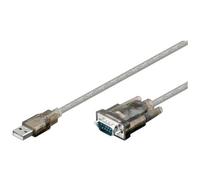 WENTRONIC - USB / RS232 converter USB A 9 pin SUB-D Nero cavo di interfaccia e adattatore