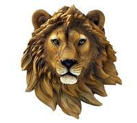 Wenwan Decorazione Murale Testa di Animale, Scultura in Resina,Leone