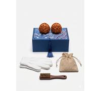 Wenwan Walnut - Palla da massaggio tradizionale cinese antistress, adatta per esercizi di mani e dita, squisito set regalo da collezione (36 mm)