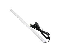 wenwendianzi 10CM 20CM 35CM 40CM 50CM 5V USB LED Bar Light SMD 5630 Striscia Rigida Luce Dura con Interruttore on/off Luce for Armadio da Cucina(Warm White,20CM Milky Cover)
