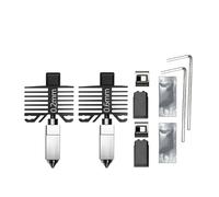 wenwendianzi For stampante 3D Lab P1S P1P X1C X1 Carbon con ugello P1S integrato in acciaio temprato(0.2 0.6)