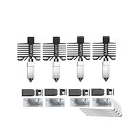 wenwendianzi For stampante 3D Lab P1S P1P X1C X1 Carbon con ugello P1S integrato in acciaio temprato(0.4 0.4 0.4 0.4)